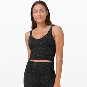 lululemon athletica Black Patterned Tank Top